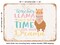 DECORATIVE METAL SIGN - Teacher Llama Ain't Got Time For Your Drama - Vintage Rusty Look